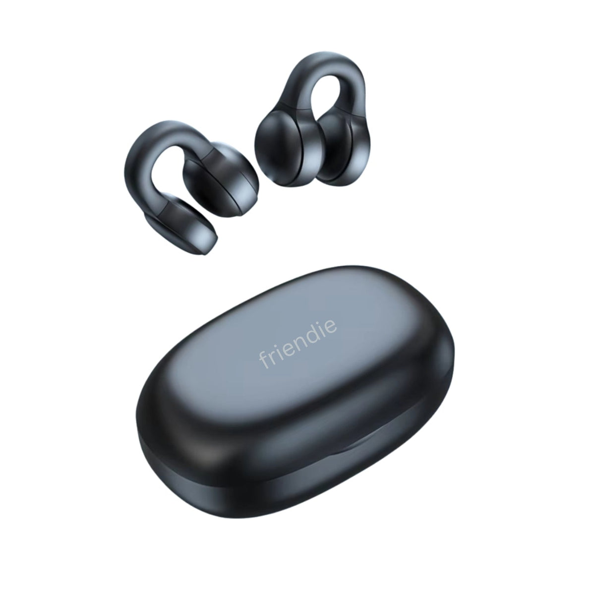 AIR Active 3.0 Matte Black Sport Earbuds (Open Ear True Wireless Headphones)