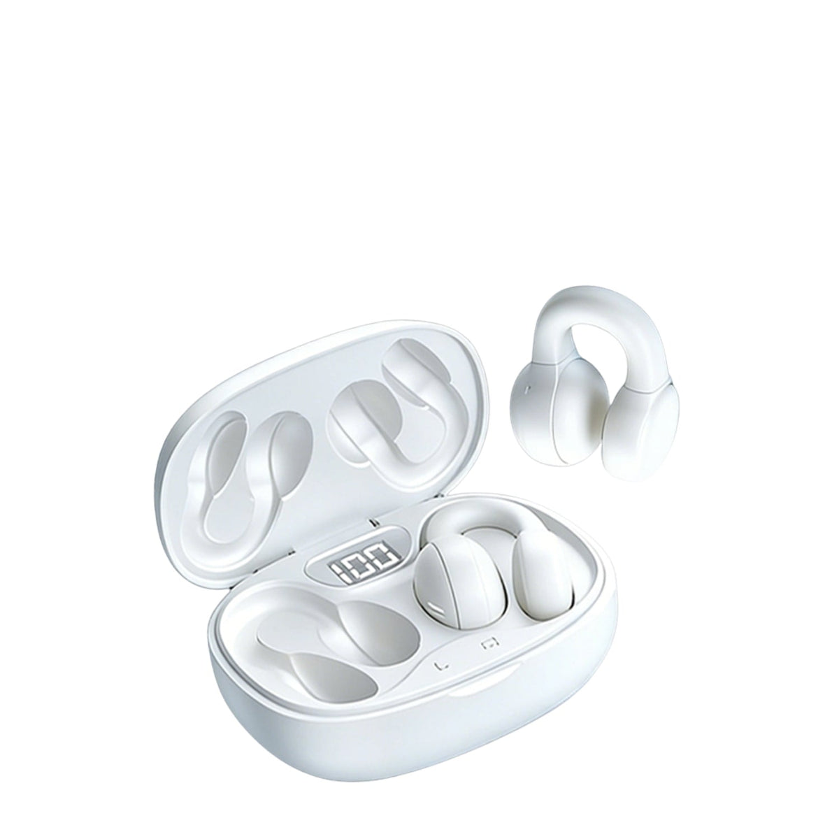 AIR Active 3.0 White Sport Earbuds (Open Ear True Wireless Headphones)