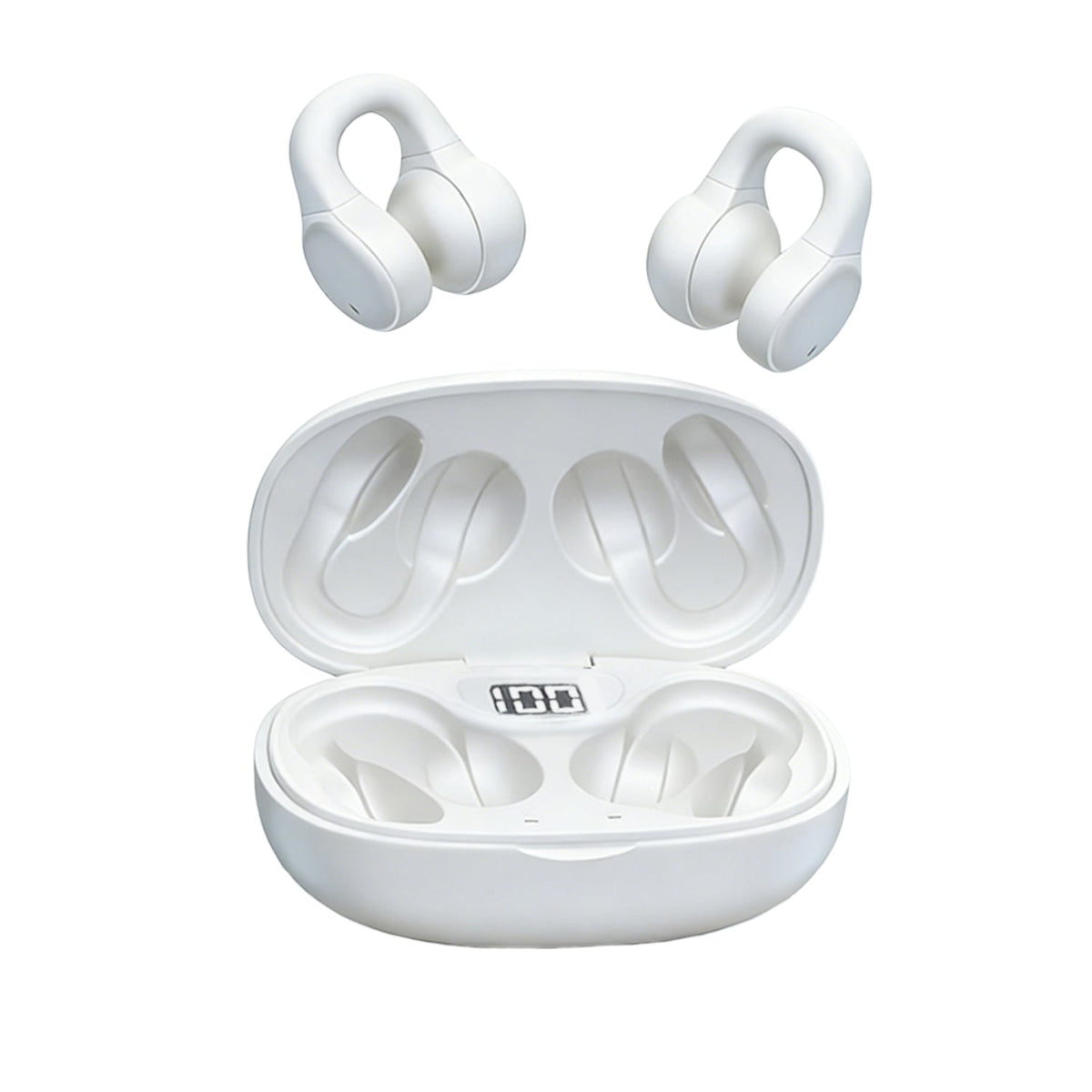 AIR Active 3.0 White Sport Earbuds (Open Ear True Wireless Headphones)