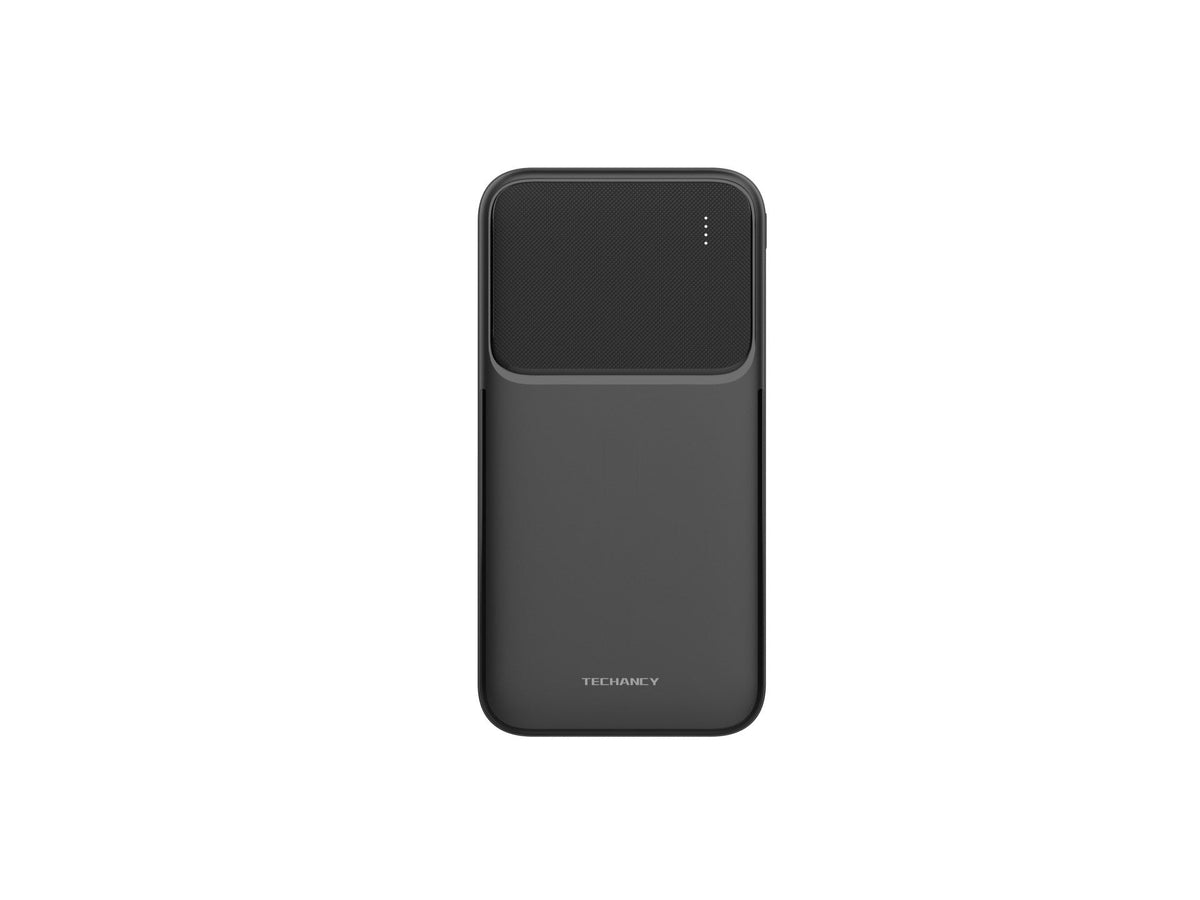 Techancy TF2781 10000mAh Power Bank – Black, 10W Fast Charging for Smartphones, Tablets & More!