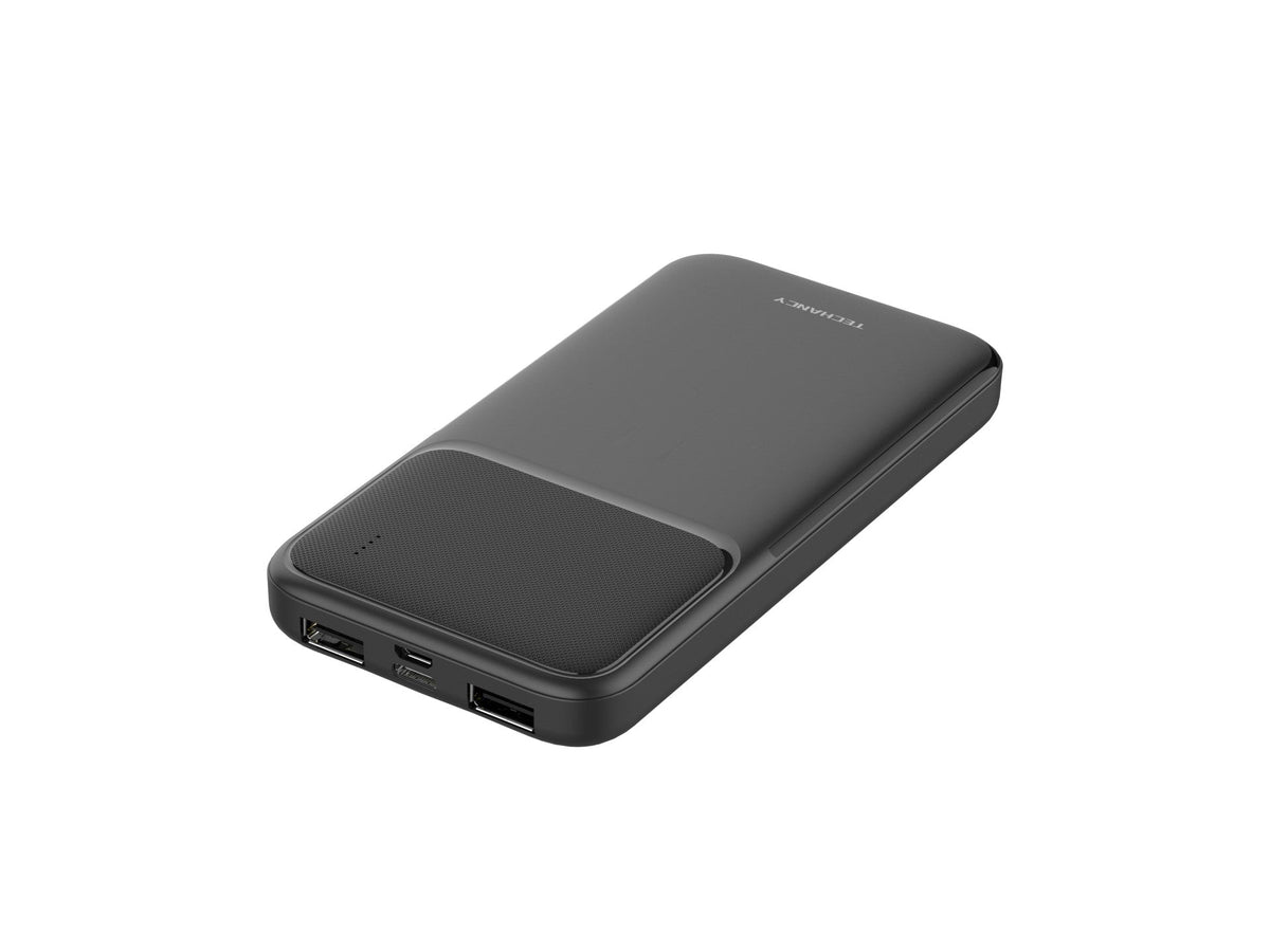 Techancy TF2781 10000mAh Power Bank – Black, 10W Fast Charging for Smartphones, Tablets & More!